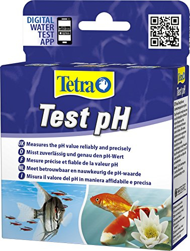 Tetra Test pH - Wassertest für Süßwasser-Aquarien und Gartenteiche, misst zuverlässig und genau den pH-Wert