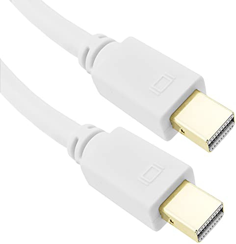 BeMatik - Cable mini Displayport MiniDP 1080p FullHD para audio y vídeo digital de 3 metros blanco