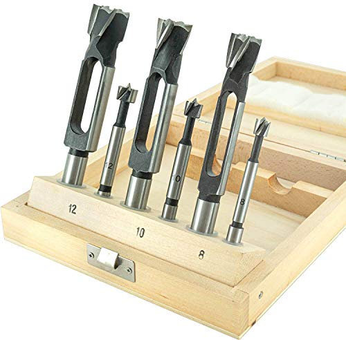 ENT 09150 6-tlg. Zapfenschneider und Forstnerbohrer Set - Ø 8-10 - 12 mm