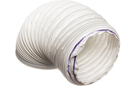 3 metre PVC (Plastic) Flexible White Ducting, Condenser Tumble Dryer Ventilation Cooker Hood Venting Hose 152mm Diameter for 150mm Ducting