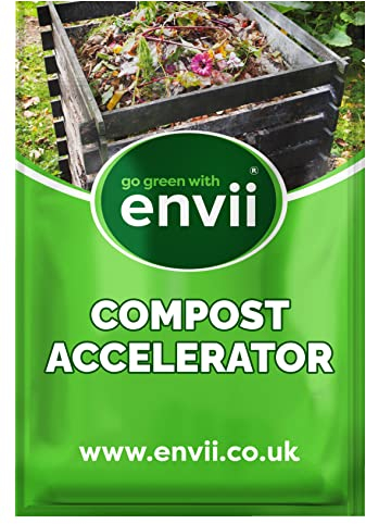 envii Compost Accelerator – Organic Compost Maker & Activator, Uses Natural Beneficial Bacteria to Speed up the Composting Process, Suitable for All Compost Bins 12 Tablets Treats 1,800L of Compost