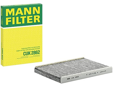 MANN-FILTER CUK 2862 Filtro aria cabina - Filtro Antipolline con Carbonio attivato - per Autovetture + veicoli commeriali