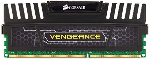 Corsair Vengeance - Kit de Memoria RAM de 32 GB (DDR3, 4 x 8 GB, 1600 MHz, CL10), Color Negro