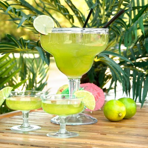 bar@drinkstuff Super Margarita SAN Glass 36oz / 1.1ltr | Large Margarita Glass, Novelty Margarita Glass