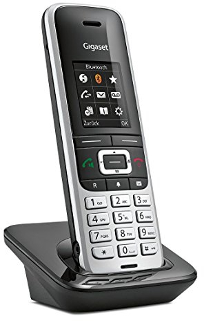 Gigaset S850H Telefon / Schnurlostelefon / Universal Mobilteil - mit Farbdisplay - Dect-Telefon / schnurloses Telefon - Freisprechen / Router - Platin-Schwarz
