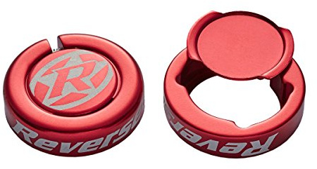 REVERSE Barends puce Guidon Lot de 2 embouts Rouge