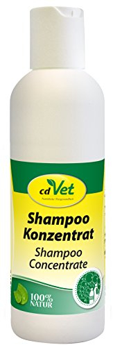 cdVet Naturprodukte Shampoo Konzentrat 200 ml - Hund, Pferd - Pflegeshampoo - empfindliche Haut - pflegt + reinigt das Fell - beugt Schuppenbildung vor - verleiht dem Fell Glanz - nachfettend -