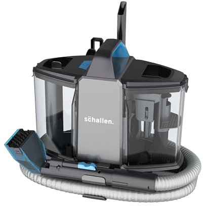 Schallen Deep Cleaning Upholstery and Carpet Cleaner Machine, Carpet Washer with Clean & Dirty Water Tank, Portable, Powerful 500W Motor | Including Carpey Brush, Glass Brush & Crevive Nozzle