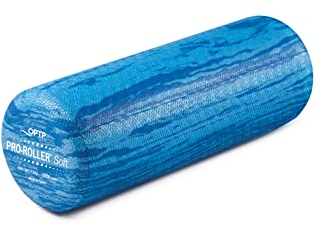OPTP pro-roller Weiche Dichte Schaumstoff Roller – langlebig Roller für Massage, dehnen, Fitness, Yoga und Pilates, 18 Blue Round