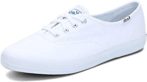 Keds Women's Champion Sneaker,White Canvas,12 W