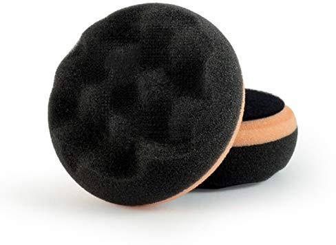 Scholl Concepts SOFTouch-Waffelschwamm S | Schwarz | 90mm Durchmesser | 4 Stück