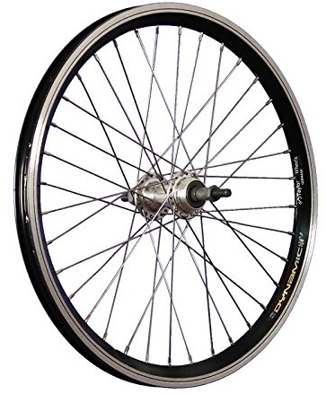 Laufrad 20 Zoll Hinterrad Fahrrad Hohlkammer Felge V-Profil Schraubkranz schwarz