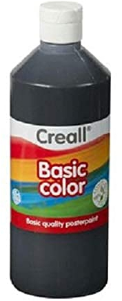 Creall 30080 – plakatfärg 500 ml, svart