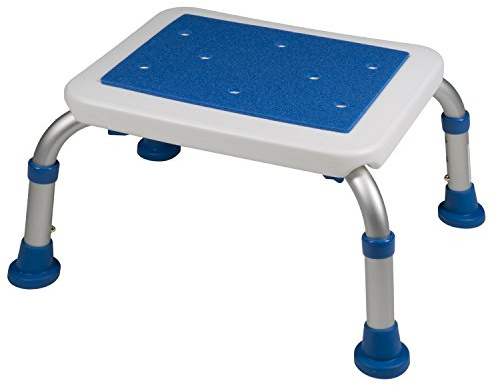 PCP Marchepied de baignoire réglable antidérapant Blanc/bleu