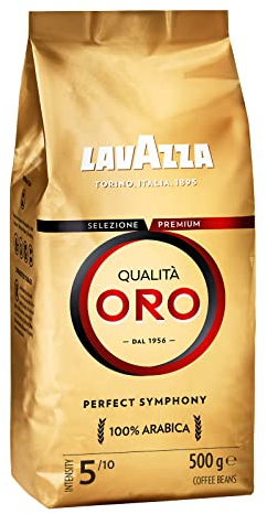 Lavazza Caffè in Grani per Macchina Espresso Qualità Oro - 4 Confezioni da 500 gr [2Kg]
