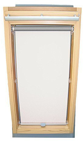 Hochwertiges Abdunkelungsrollo Rollo Thermo weiss für Velux DG/RG-EP VL,VG,VX 043 ALU // Verdunkelungsrollo/Verdunkelungs-Rollo/Fensterrollo