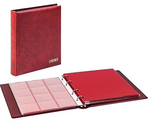 LINDNER Das Original Karat-Münzalbum Classic-weinrot