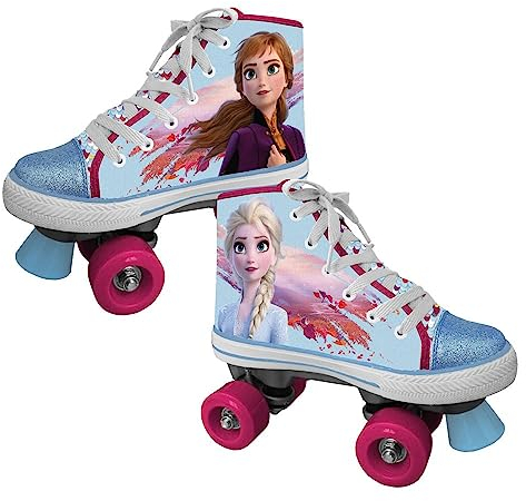 Disney Frozen II Rollschuhe mit drehbaren Pailletten für Mädchen, Mehrfarbig, 29-30