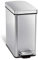 simplehuman CW1898CB 10L Profile Pedal Bin, Small Bin for Bathroom Bedroom Office, Strong Steel Pedal, Silent Soft Close Lid, Inner Bucket, Non-Skid Base, Fingerprint-Proof, Brushed Stainless Steel