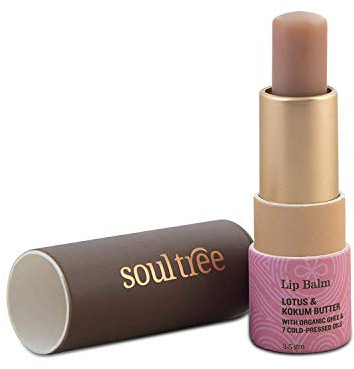 SOULTREE BALSAMO LABIAL lotus y kokum – rouge à lèvres confortable à la couvrance homogène, poids 5 g, complète parfaitement tout type de maquillage et convient à ceux qui privilégient des produits ef