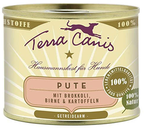 Terra Canis | Pute mit Brokkoli Birne und Kartoffel | 12 x 200 g