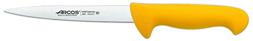 Arcos Coltello per Pesce in Acciaio Inossidabile Nitrum con Lama da 170 mm – Ideale per Manipolare e Preparare Pesce, Manico Ergonomico in Polipropilene – Giallo, Serie 2900