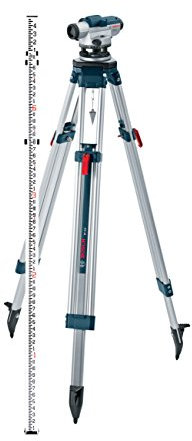 BOSCH GOL 32CK Kit de niveau optique avec lentille grossissante 32 x, trépied et tige