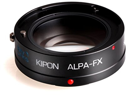 Baveyes Weitwinkelkonverter Lens Booster Adapter (ALPA auf Fuji FX Crop-Faktor, 0,7-fach, Brennweitenreduzierer) schwarz