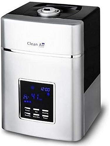 Clean Air Optima CA-604, Humidificador de aire con ionizador ultrasónico, 6L, 55m2, 38W, <25dB, Blanco