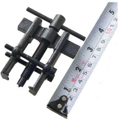 KATSU Two Jaw Gear Bearing Puller 3 Inch 75mm, Thin Claws Carbon Steel Mini Arm Puller Removal Hand Tool for Car Motorcycle Auto Reparing 450490