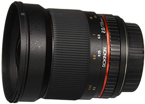 Rokinon 16M-C 16mm f/2.0 Aspherical Wide Angle Lens for Canon EF Cameras