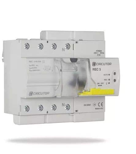 Circutor P26221. REC 3 4P-40-30M Interruptor Diferencial Autorrearmable