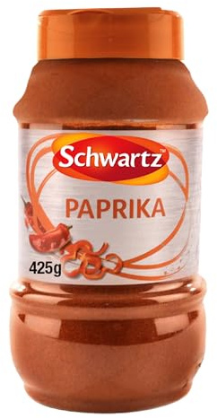 Schwartz Paprika Powder, Rich and Earthy Spice for Goulash, Ready to Use, 424.9g | Ready to use culinary herb adds rich and earthy flavor profiles to traditional goulash, stews, and commercial kitchen bakes.