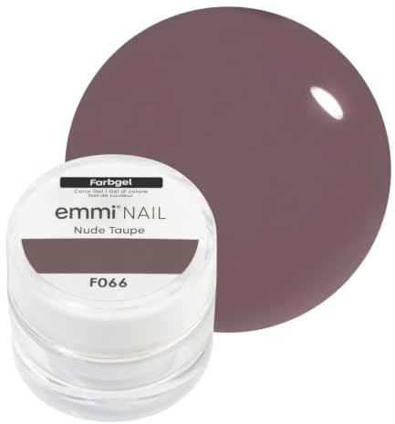 Emmi Nail Farbgel | UV/LED-Gel für brillante Farbintensität | Hohe Deckkraft, mittelviskos & selbstglättend | Kein Verlaufen in Nagelränder | 5 ml – Taupe