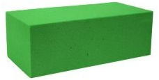 mosy Nass-Steckschaum-Block (18,5 x 30 x 23 cm), Steckmasse, Ziegel für frische Blumen-Deko, Frischblumen, Blumen-Gestecke basteln, Tisch-Deko, Dekoration