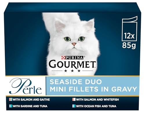 Purina Gourmet Perle Katzenfutter Gemischte Sorten Seaside, 12 x 85 g