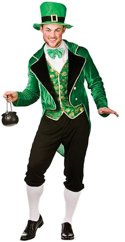 Wicked Costumes Adult Mens Deluxe Leprechaun Fancy Dress Costume for St. Patrick's Day