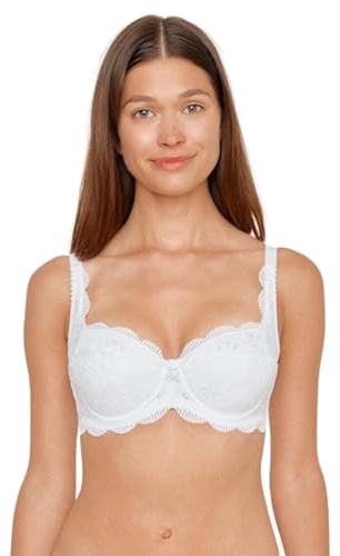 Susa Dirndl-BH för kvinnor, Vit, 90C
