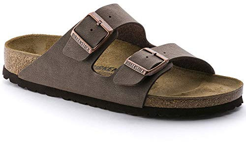 Birkenstock ARIZONA Birko-Flor Nubuck, Unisex Adults' Sandals, Brown (Mocca), 9.5 UK (44 EU)