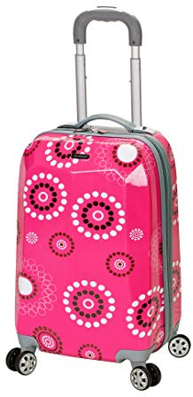 Rockland Vision Hardside Spinner Wheel Luggage, Carry-On 20, Pink Pearl