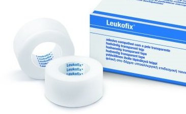 BSN Leukofix Medizinisches Klebeband, zur schnellen Fixierung, 1,25 cm x 9,2 m, transparent, 24er-Pack