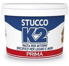 Stucco in Pasta K2 1 KG colore Bianco Speciale per legno e muri - Uso interno