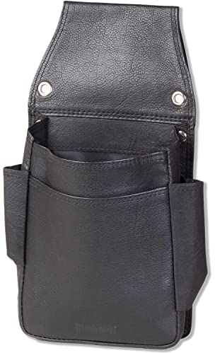Rimbaldi Robustes Profi Kellnerbörsen-Holster Hochwertiges Rind-Nappaleder Schwarz