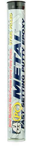 PC Products PC-Metal Epoxy Putty, 4 oz Stick, Gray, 45555 (Pack of 1)