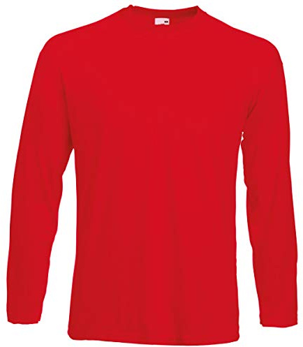 Fruit Of The Loom hommes T-Shirt à manches longues avec Encolure ronde