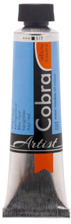 COBRA Talens wassermischbare Ölfarben, 40 ml, 517 Königsblau