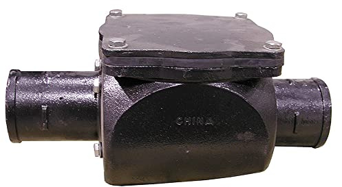 Jones Stephens B01004 4 No-Hub BACKWATER Valve - Black
