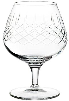 Calice da Cognac in cristallo cl 40 con LAVORAZIONE ARTIGIANALE a “RETE FIAMMA” – Set 2 pezzi