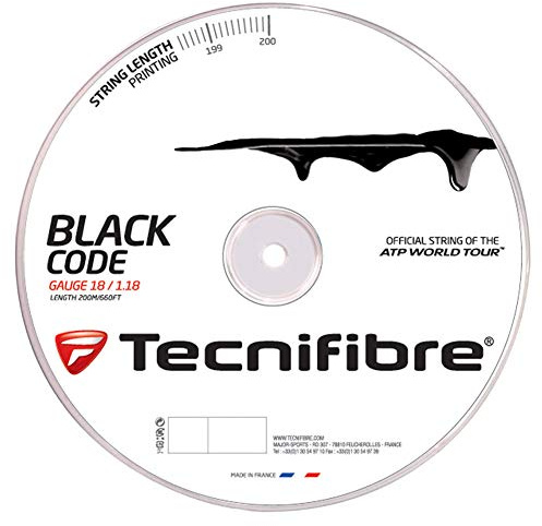 Tecnifibre Tennissaite TF Black Code 1.18 mm, 200 m, 116552