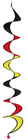 CIM Windspiel - Twister M Team Germany - UV-beständig und wetterfest - Ø15cm, Länge: 120cm - inkl. Kugellagerwirbelclip